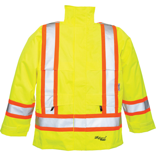 Professional&reg; Journeyman&reg; 300D Jackets, Polyester, Small, High Visibility Lime-Yellow Rideout Tool & Machine Inc.