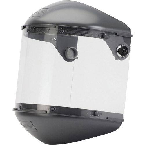 Fibre-Metal Dual 4" Crown High Performance Face Shield System, Propionate, Ratchet Suspension Rideout Tool & Machine Inc.
