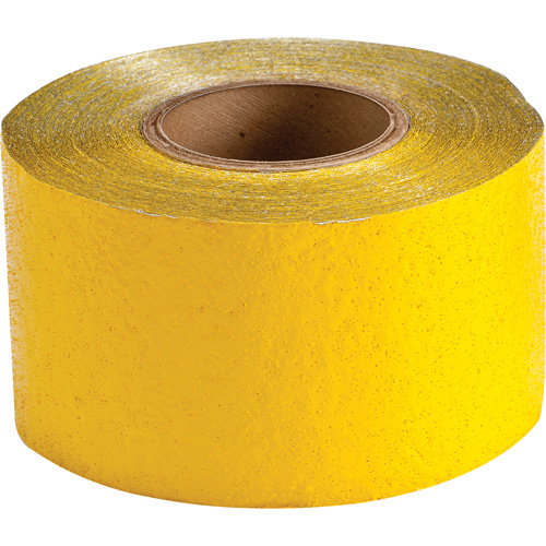 Temporary Pavement Marking Tape, 4" x 150', Retro Reflective, Yellow Rideout Tool & Machine Inc.