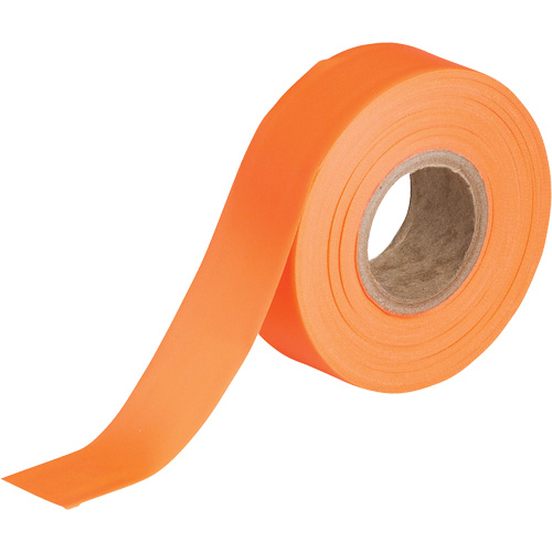 Flagging Tape, 1.188" W x 150' L, Fluorescent Orange Rideout Tool & Machine Inc.