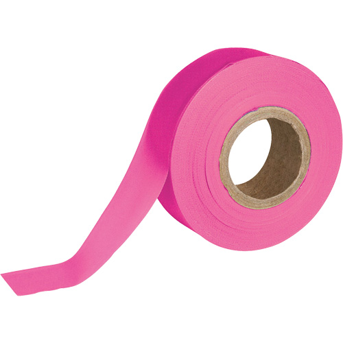 Flagging Tape, 1.188" W x 150' L, Fluorescent Pink Rideout Tool & Machine Inc.