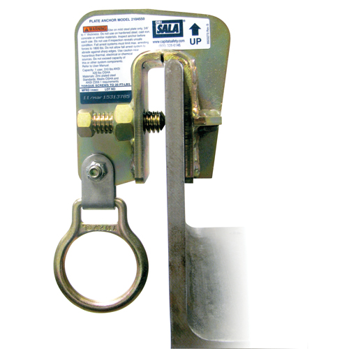 DBI-SALA&reg; Steel Plate Anchor, Bolt-On, Temporary Use Rideout Tool & Machine Inc.