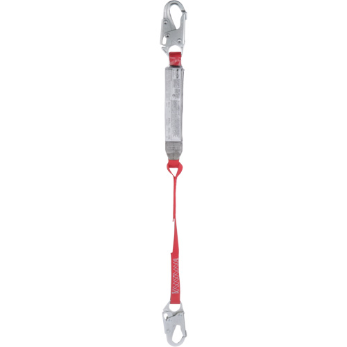Longe &agrave; amortisseur de choc Pro, 3', Point d'ancrage &agrave; Mousqueton verrouillable, Mousqueton verrouillable aux jambes, Polyester Rideout Tool & Machine Inc.