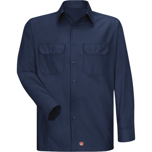 Chemise &agrave; manches longues en tissu ind&eacute;chirable, Hommes, 3T-Grand, Bleu marin Rideout Tool & Machine Inc.