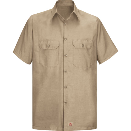 Chemise &agrave; manches courtes en tissu ind&eacute;chirable, Hommes, 3T-Grand, Khaki Rideout Tool & Machine Inc.