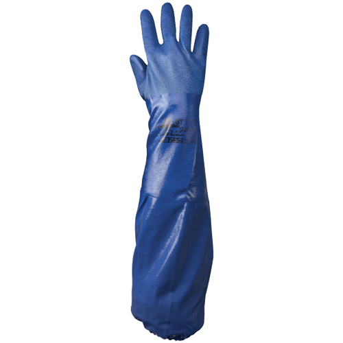NSK26 Gloves, Size Medium/9, 26" L, Nitrile, Cotton Jersey Inner Lining, 48-mil Rideout Tool & Machine Inc.