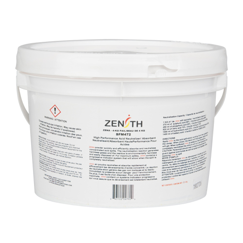 Neutralisant absorbant, Sec, 4 kg, Acide Rideout Tool & Machine Inc.