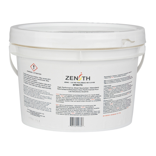 Neutralisant absorbant de produit basique, Sec, 3,5 kg, Caustique Rideout Tool & Machine Inc.