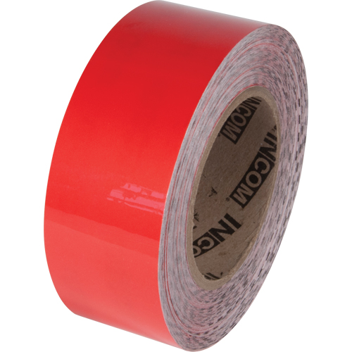 Tuff Mark&reg; Floor Marking Tape, 2" x 100', Polyester, Red Rideout Tool & Machine Inc.