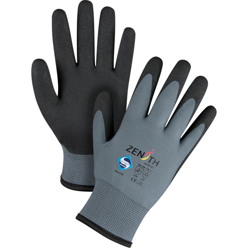 Gants enduits de premi&egrave;re qualit&eacute; ZX-30°, 9/Grand, R&ecirc;vetement PVC, Calibre 15, Enveloppe en Nylon Rideout Tool & Machine Inc.
