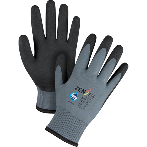 Gants enduits de premi&egrave;re qualit&eacute; ZX-30°, 10/T-Grand, R&ecirc;vetement PVC, Calibre 15, Enveloppe en Nylon Rideout Tool & Machine Inc.