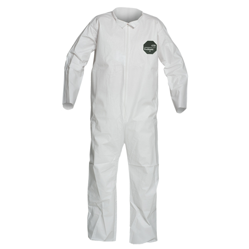 ProShield&reg; 50 Coveralls, X-Large, White, Microporous Rideout Tool & Machine Inc.