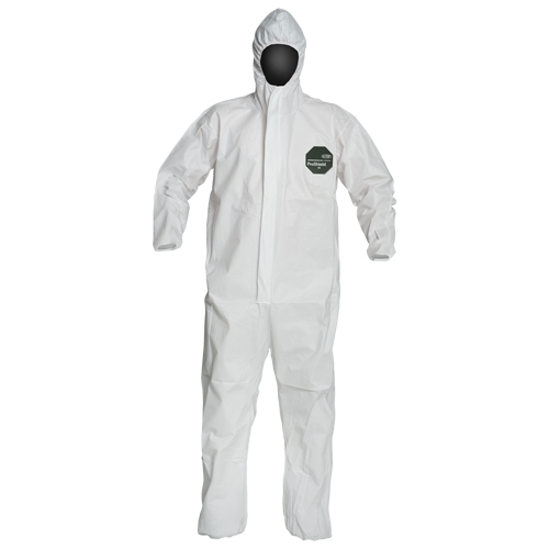 ProShield&reg; 50 Coveralls, Small, White, Microporous Rideout Tool & Machine Inc.