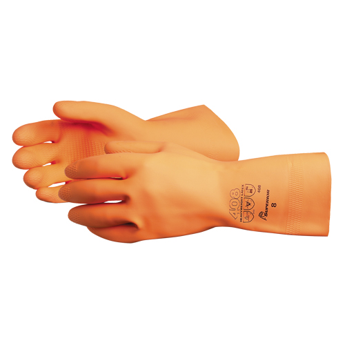 Gants de poids lourds 408, Taille Petit/7, 13" lo, Latex, Doublure en Ouat&eacute;e, 30 mils Rideout Tool & Machine Inc.