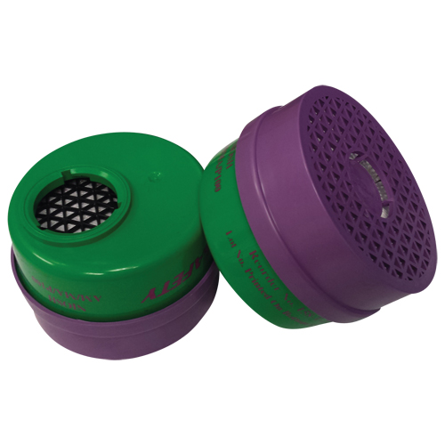 Respirator Cartridge, Combination Gas/Vapour Cartridge and Particulate Filter, Ammonia/Methylamine/P100 Filter Rideout Tool & Machine Inc.