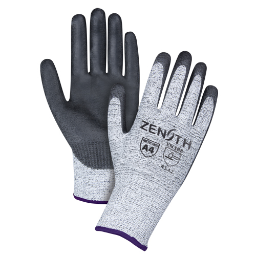Gants &eacute;lastiques sans coutures r&eacute;sistants &agrave; la coupe, Taille 6/T-petit, Calibre 13, Rev&ecirc;tement Polyur&eacute;thane, Enveloppe en PEHP, ANSI/ISEA 105 niveau 4/EN 388 niveau 5 Rideout Tool & Machine Inc.