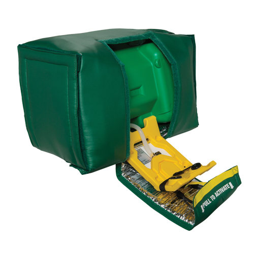 Tempered Portable Eyewash, Gravity-Fed, 9 gal. Capacity, Meets ANSI Z358.1 Rideout Tool & Machine Inc.