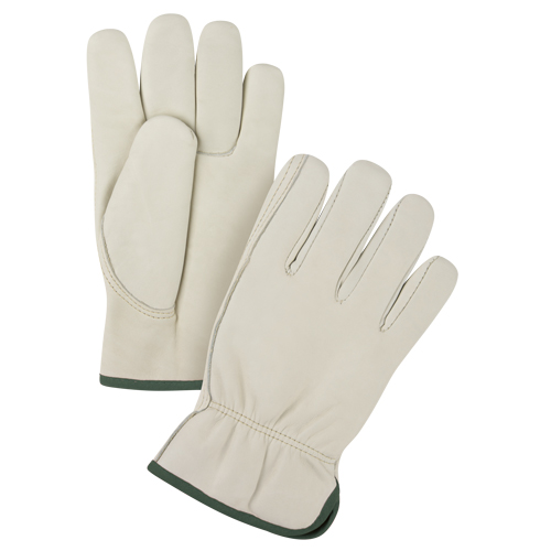 Gants de conducteur doubl&eacute;s pour l'hiver de premi&egrave;re qualit&eacute;, Moyen, Paume en Cuir fleur de vache, Molleton Rideout Tool & Machine Inc.