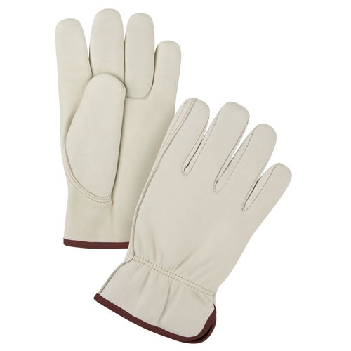 Gants de conducteur doubl&eacute;s pour l'hiver de premi&egrave;re qualit&eacute;, Grand, Paume en Cuir fleur de vache, Molleton Rideout Tool & Machine Inc.