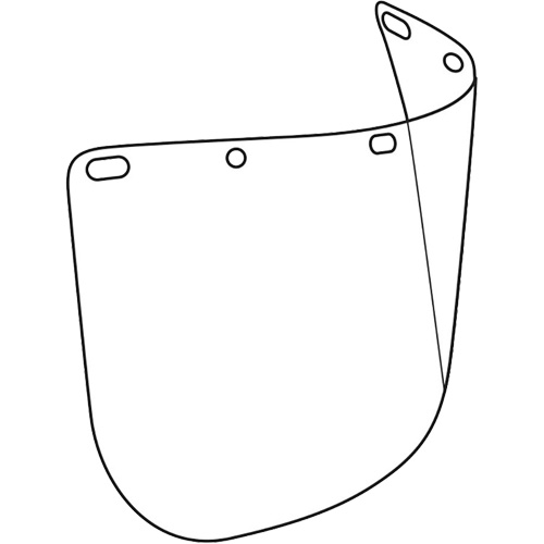 Visi&egrave;re d&eacute;coup&eacute;e &agrave; l'emporte-pi&egrave;ce Dynamic, Polycarbonate, Teinte Transparent Rideout Tool & Machine Inc.