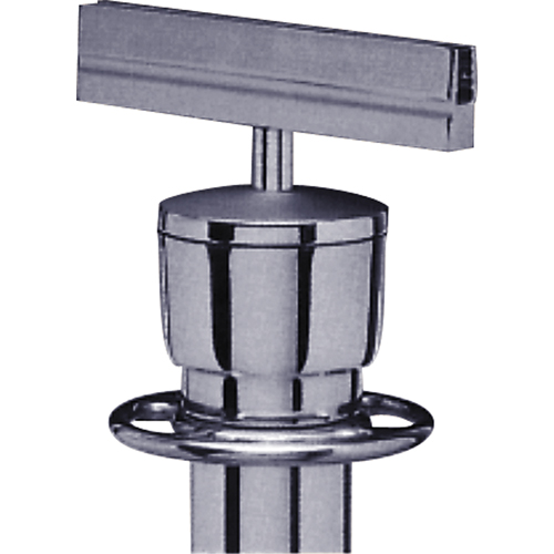 Sign Bracket for Portable Post, Satin Chrome Rideout Tool & Machine Inc.
