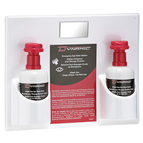 Dynamic Single-Use Eyewash Station with Isotonic Solution, Double Rideout Tool & Machine Inc.