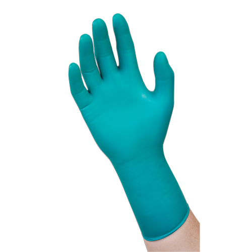 Gants jetables r&eacute;sistants aux produits chimiques 93-260, T-petit, N&eacute;opr&egrave;ne/Nitrile, 7,8 mils, Sans poudre, Vert Rideout Tool & Machine Inc.