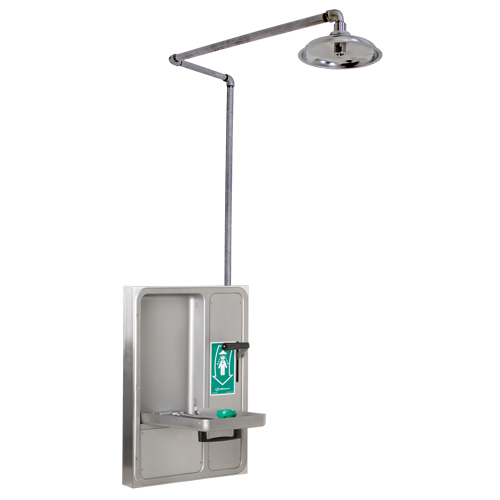 Eye/Face Wash and Shower, Ceiling-Mount Rideout Tool & Machine Inc.