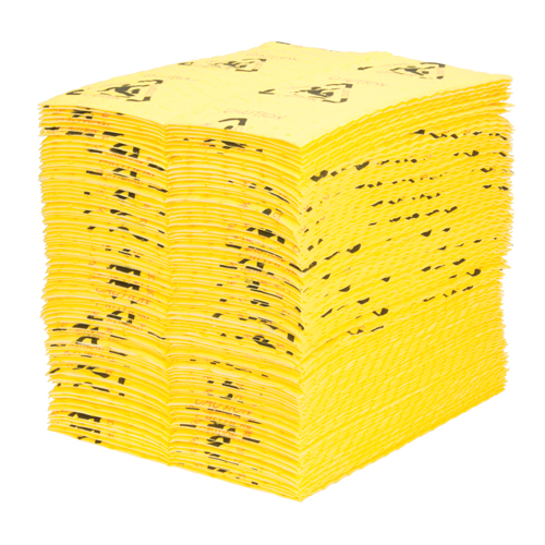 Tampons d'avertissement de premi&egrave;re qualit&eacute; - absorbants haute visibilit&eacute;, Universel, 15" x 18", 24,4 gal. d'absorption Rideout Tool & Machine Inc.