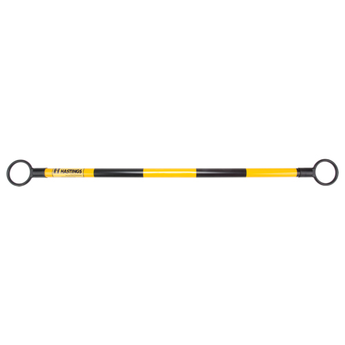 Telescopic Barricade Bar, 85" Extended Length, Black/Yellow Rideout Tool & Machine Inc.