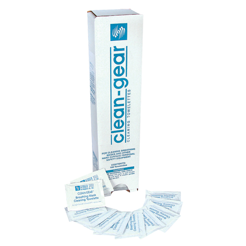 Serviettes nettoyantes pour respirateur, 8" x 5", 100 lingettes Rideout Tool & Machine Inc.