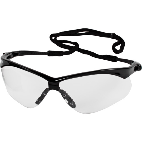 Lunettes de s&eacute;curit&eacute; Nemesis de Kleenguard, Lentille Transparent, Anti-&eacute;gratignures, ANSI Z87+/R&eacute;pond ou surpasse la norme CSA Z94.3 Rideout Tool & Machine Inc.