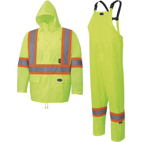 5619 Habit de pluie Oxford 150D, Polyester, 2T-Grand, Jaune lime Rideout Tool & Machine Inc.