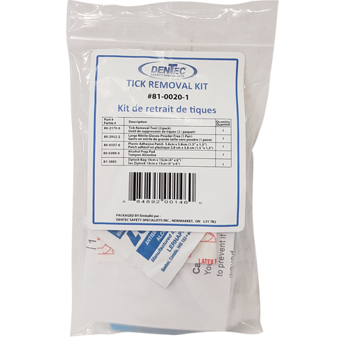 Tick Safety Kit, Class 1 Medical Device, Wallet Rideout Tool & Machine Inc.