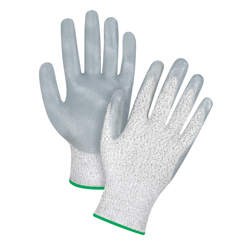Gants haute performance r&eacute;sistants &agrave; la coupe, Taille Moyen/8, Calibre 13, Rev&ecirc;tement Nitrile, Enveloppe en PEHP, ANSI/ISEA 105 niveau 4/EN 388 niveau 5 Rideout Tool & Machine Inc.