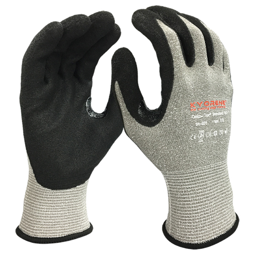 Gants r&eacute;sistants aux coupures, Taille Grand/9, Calibre 13, Rev&ecirc;tement Mousse de nitrile, Enveloppe en Kyorene, ANSI/ISEA 105 niveau 3/EN 388 niveau C Rideout Tool & Machine Inc.