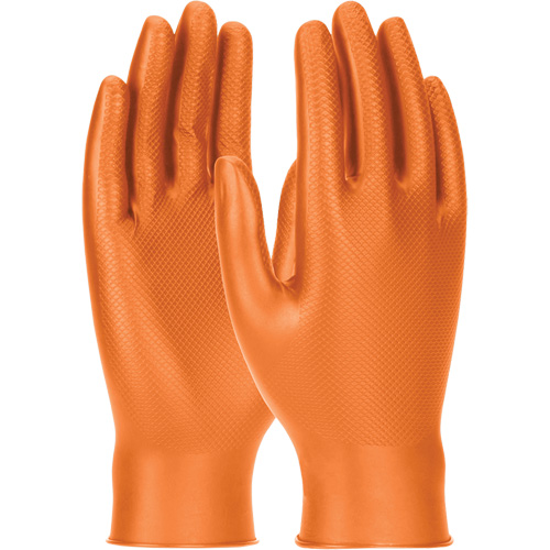 Grippaz Skins Ambidextrous Disposable Gloves, Small, Nitrile, 6-mil, Powder-Free, Orange Rideout Tool & Machine Inc.