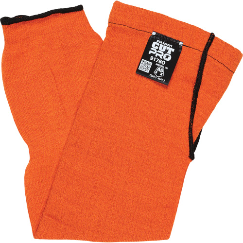 Memphis&reg; Sleeves With Thumb Hole, Kevlar&reg;, 18", ASTM ANSI Level A5, Orange Rideout Tool & Machine Inc.