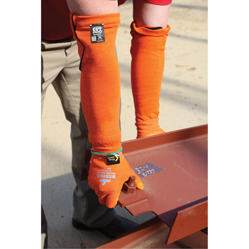 Manches Memphis, Kevlar, 18", ASTM ANSI niveau A5, Orange Rideout Tool & Machine Inc.