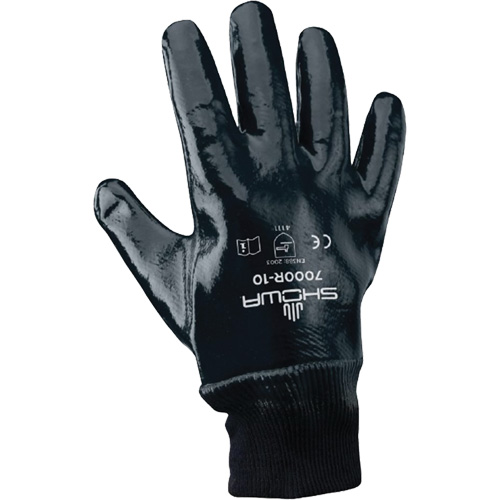 Gants enduits, 10/Grand, R&ecirc;vetement Nitrile, Enveloppe en Jersey/Coton Rideout Tool & Machine Inc.