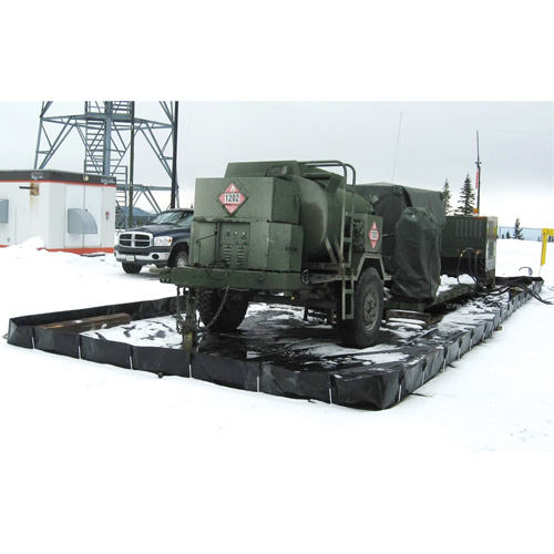 Insta-Berm L-Rod, 748 US gal. Capacity, 10' W x 10' L x 12" H, L-Bracket Rideout Tool & Machine Inc.