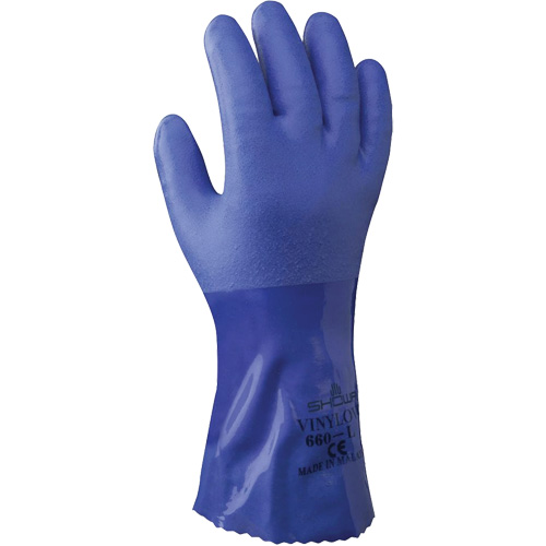 Gants &agrave; triple enduit pour gros travaux Atlas 660, Taille Petit/7, 12" lo, PVC, Doublure en Coton, 71-mil Rideout Tool & Machine Inc.