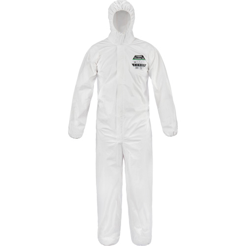 MicroMax&reg; NS Coveralls, Small, White, Microporous Rideout Tool & Machine Inc.