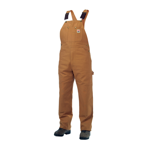 Unlined Duck Overalls, Men's, Large, Brown Rideout Tool & Machine Inc.