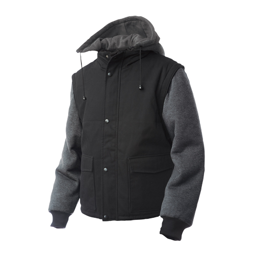 Zip-Off Sleeve Jacket, Men's, Large, Black Rideout Tool & Machine Inc.