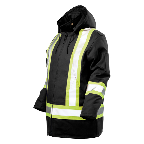 Parka de s&eacute;curit&eacute;, Noir, Grand Rideout Tool & Machine Inc.