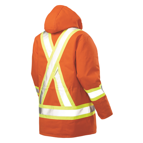 Safety Parka, High Visibility Orange, Large Rideout Tool & Machine Inc.