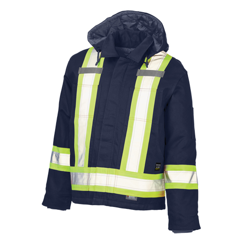 Safety Jacket, Navy Blue, Large Rideout Tool & Machine Inc.