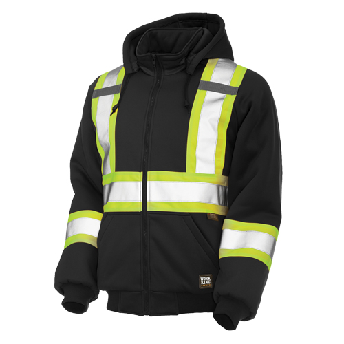 Insulated Safety Hoodie, Polyester, Large, Black Rideout Tool & Machine Inc.