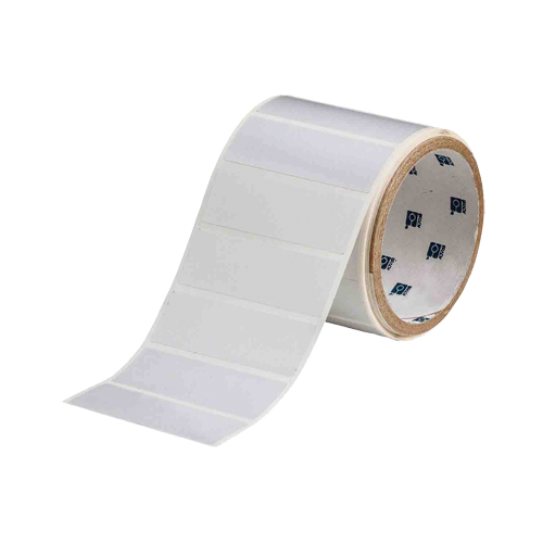 &eacute;tiquettes imprimables ToughBond &agrave; transfert thermique, Polyester, 3" lo x 1" h, Blanc Rideout Tool & Machine Inc.